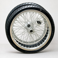 Jeu de roues Supermoto en aluminium CNC de 17 pouces pour pneus de rue Surron LBX 70/90-17 et 90/80-17, kit haute performance argenté