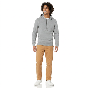 Basics OEM, sweat-shirt à capuche en molleton épais 100% coton de haute qualité, logo personnalisé, DDP, sweat-shirt lourd, pulls pour hommes - Product Image 1