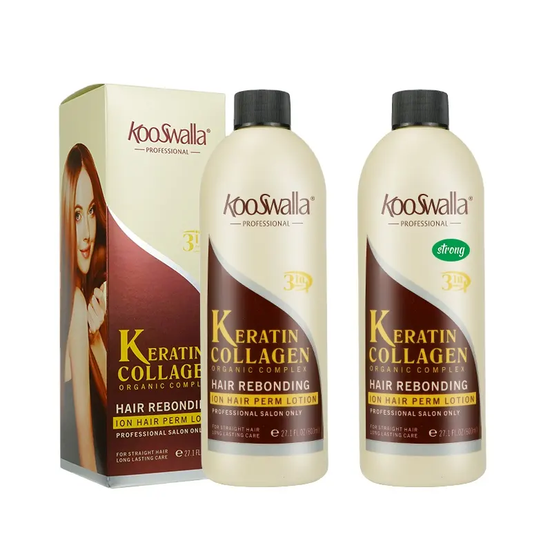 KooSwalla di Buona Qualità prodotti per i capelli 3 in 1 capelli rebonding crema brasiliano della cheratina nano capelli rebonding raddrizzamento crema