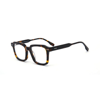 Montures de lunettes pour hommes personnalisables, fabriquées à la main en Italie, avec logo, en acétate épais et coloré, style ordinateur, avec rivets.
