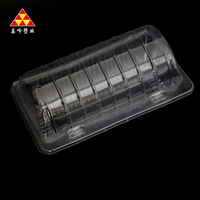 Conteneur à fruits en blister PET professionnel, boîte en plastique transparente pour l'emballage des raisins, des bleuets, des cerises, pour les supermarchés