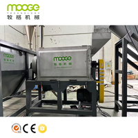 Usine de lavage de bouteilles et de fûts en PP, PE, HDPE, ABS, du recyclage de matériaux rigides sales en flocons propres et secs, avec laveuse à chaud en option
