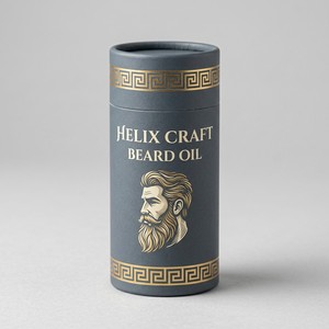 Boîte cylindrique ronde en carton rigide mat de qualité supérieure pour la crème à raser pour homme, emballage personnalisé avec logo - Product Image 2