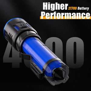 Hot-selling Rechargeable Aluminum Alloy IP20 5h Runtime Super Bright Long-range LED Waterproof Overcharge Protection Flashlight - Product Image 3