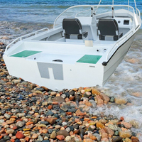 Kinocean Yacht sportif de 16 pieds, 6 places, moteur à réaction, bateau rapide avec moteur hors-bord, petit bateau rapide en aluminium pour usage sportif