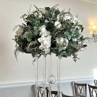 Décoration de mariage MoKtong : Boule de fleurs artificielles en soie en gros pour fête de jardin et autel de gazebo