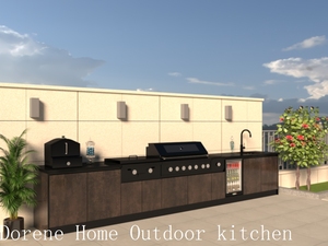 2026 Vente chaude Armoires de <span class=keywords><strong>cuisine</strong></span> extérieures de haute qualité avec <span class=keywords><strong>mini</strong></span> réfrigérateur et <span class=keywords><strong>four</strong></span> à pizza - Product Image 3