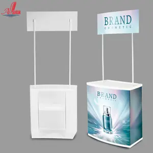 Sleek Portable Counter High Impact for Trade Show Displays Supermarket Promos