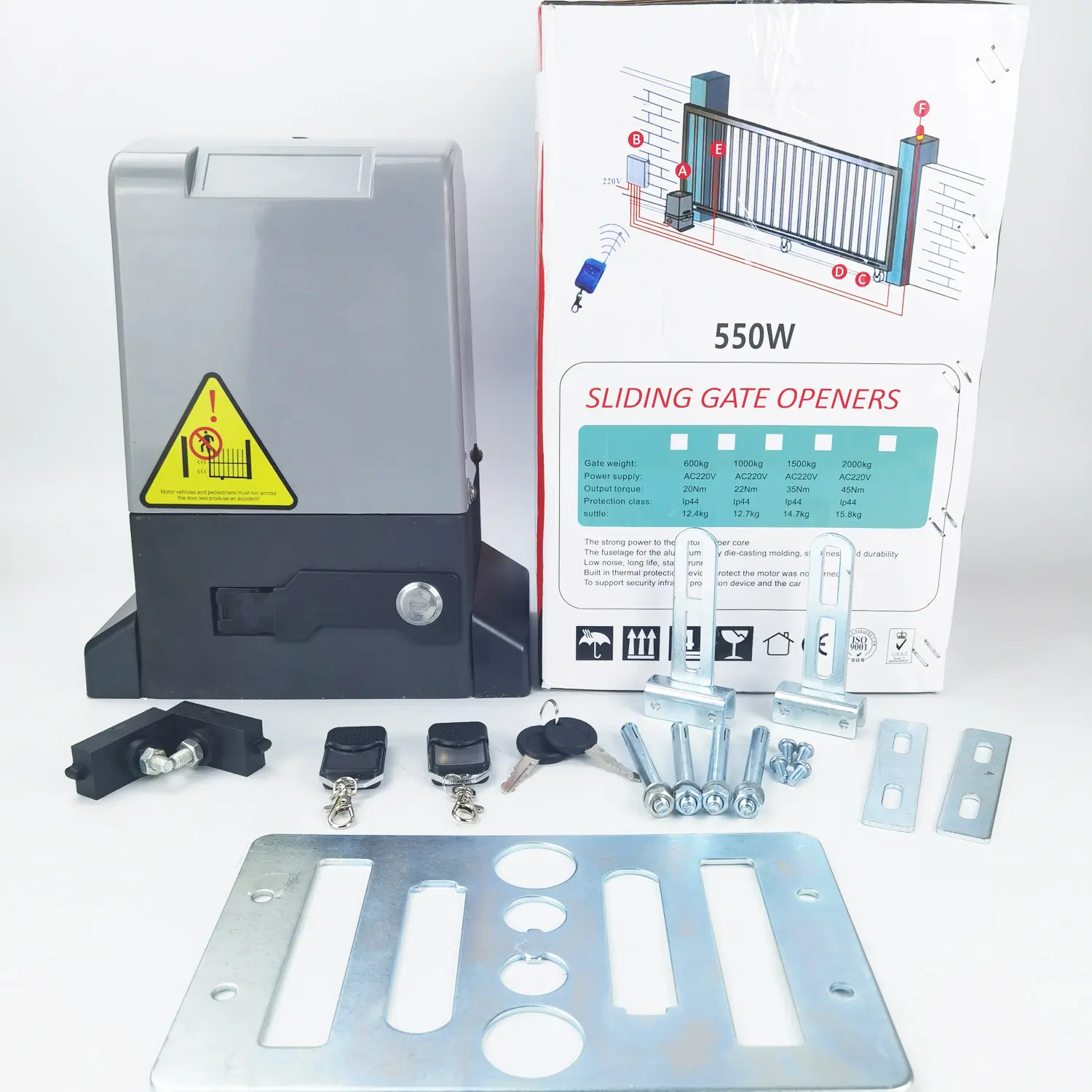 AAYEE-Kit de abridor automático de puerta corredera con cadena, venta directa de fábrica