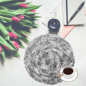 2025 Eco-friendly PVC Leather <b>Placemat</b> <b>Coaster</b> <b>Set</b> Waterproof Washable Kitchen Table Mat Pads Anti-Scald Drain Mat Anti-Slip - Product Image 1