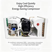 Climatiseur portable intelligent à commande par application, directement de l'usine, pour extérieur, camping, camping-car, tente