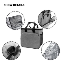 Sac isotherme de pique-nique grande capacité en polyester personnalisé pour l'extérieur, idéal pour les voyages et le transport de repas – Vente en gros