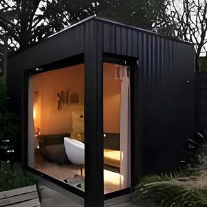 ห้องซาวน่าอบไอน้ำแห้งสำหรับใช้กลางแจ้งไม้เนื้อแข็งซีดาร์สีแดงพร้อมเตาไฟฟ้าและหินสำหรับวิลล่า - Product Image 5