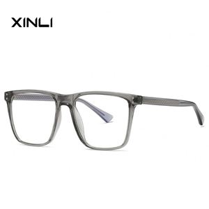 Gafas XINLI 2032 con Montura Redonda Grande, Transparentes, Anti Luz Azul, Ligeras, de TR90, Unisex para Adultos, Uso Diario - Product Image 4