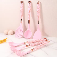Ensemble de cuisine en silicone de haute qualité, 7 pièces, cuillère, spatule, ustensiles de cuisine résistants à la température avec support