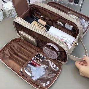 Trousse de Maquillage Portable Grande Capacité, Nouvelle Trousse de Toilette de Voyage, Organisateur de Pinceaux Cosmétiques, Pochette de Rangement pour Bureau - Product Image 1