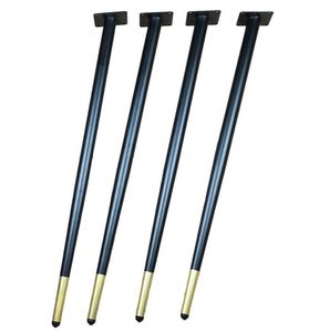 Pieds de meubles en métal coniques noirs pour table canapé armoire de café chaise de bar armoire extérieure-utilisation polyvalente dans les hôtels de cuisine - Product Image 2