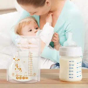 马特纳批发定制250毫升婴儿喂养透明母乳储存袋