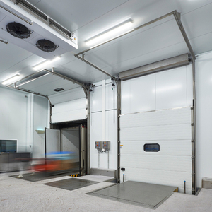 Portes sectionnelles industrielles sur mesure, design moderne haut <span class=keywords><strong>de</strong></span> gamme, résistantes au vent, pour cour - Product Image 6