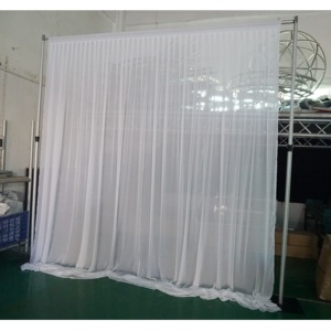 Heavy duty portable event wedding aluminum <b>backdrop</b> <b>stand</b> pipe and drape kit - Product Image 2