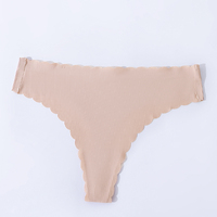 Logo personnalisé jupe festonnée 4 couleurs S-XL découpe laser pour dames slip Wave Cut Ladies Invisible Traceless Women Seamless culotte
