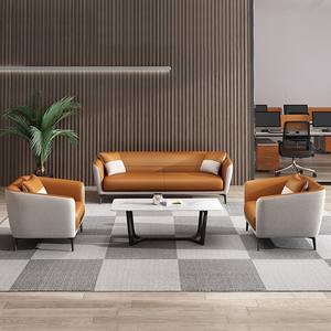 High Quality Modern Comfortable European Design <b>Office</b> Sectional Sofa Custom Modular Leather <b>Office</b> Furniture <b>Set</b> - Product Image 4