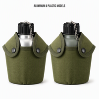 Ensemble de bouteilles d'eau pour le camping en plein air, haute résistance, portable, anti-rayures, gourde de randonnée