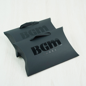 Đen UV Logo Tóc Mở Rộng Túi Giấy Tóc Giả Bao Bì Hộp Giấy Tóc Và Tóc Giả Bao Bì Gối Hộp Với Logo Tùy Chỉnh - Product Image 2