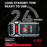 Démarreur Portable Multifonctionnel 12V 16000mAh avec Compresseur d'Air, Booster de Batterie et Banque d'Alimentation pour Voiture, Vente en Gros