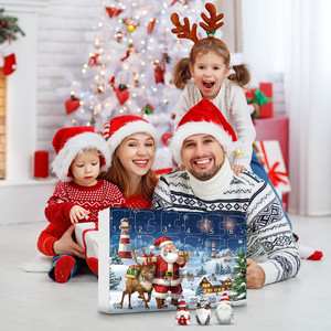 Calendrier de l'Avent de Noël avec figurines naines en peluche, 24 jours, pour enfants, utilisation en intérieur - Product Image 4