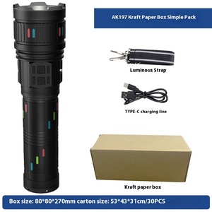 Howlighting ngân hàng điện Zoomable Hợp kim nhôm không thấm nước Fresnel ống kính có thể sạc lại Trắng Led Tactical Torch ánh sáng đèn pin - Product Image 5