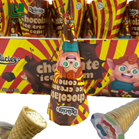 Fournisseur d'usine Chine Chaozhou Confiserie Fabricants Vente en gros Halal Grand Biscuit Gaufrette au chocolat brun sucré croustillant et solide