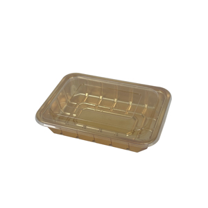 Contenedores de Sushi Dorados al por Mayor, Cajas de Plástico PET de Grado Alimenticio para Llevar Sushi, Suministros para Restaurantes Asiáticos - Product Image 3