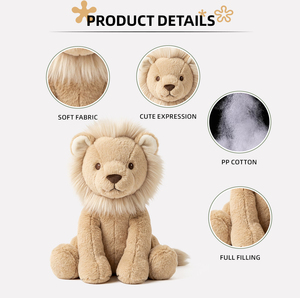 Peluche <span class=keywords><strong>Lion</strong></span> Mignon pour Machine à Pinces, Jouet Personnalisable avec Logo, ODM OEM, Cadeau Anniversaire, Fêtes, Usage Quotidien - Product Image 5