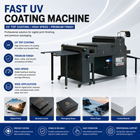Machine de revêtement UV automatique Double100 SQH, nouvelle génération, épaisseur 0,2-0,5 mil, vitesse 18 m/min, pour papier/carton/album photo
