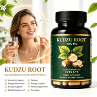 Capsules de Concentré de Racine de Kudzu Halal Végétaliennes Pueraria Lobata – Complément Herbal Bien-être à Base de Plantes