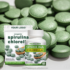 OEM ODM Premium 60 tablet non-gmo Vegan organik Spirulina dan klorella kapsul untuk dewasa - Product Image 1