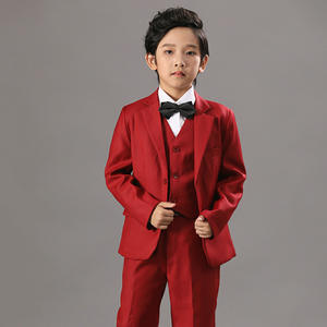 Hochwertiger Maßgeschneiderter Jungen-Blazer-Anzug <span class=keywords><strong>3</strong></span>-teiliger Anzug für Jungen Türkischer Großhandel Kinderkleidung - Product Image 5