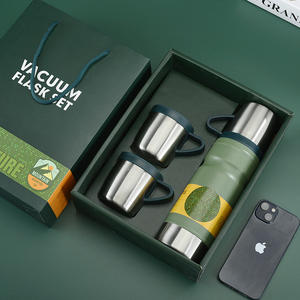 <span class=keywords><strong>Thermos</strong></span> Portatile in Acciaio Inox 304 a Doppia Parete Sottovuoto 680ml con Coperchio Multiuso e Borsa Regalo per Adulti - Product Image 2