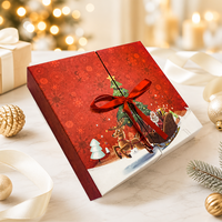 Boîte de calendrier de l'avent personnalisée de luxe pour influenceurs, emballage de marque, 24 jours, soins de la peau, maquillage, chocolat, boîte cadeau rigide magnétique