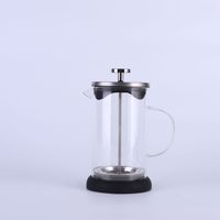 Cafetière portable à bec verseur précis, type French Press, résistante à la chaleur, avec poignée anti-brûlure, pour usage domestique et extérieur