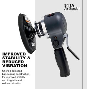 Lijadora Neumática Angular de Doble Acción Ingersoll Rand 311A, 6 Pulgadas, Almohadilla Adhesiva, 12000 RPM, Escape Lateral - Product Image 5