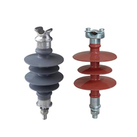 Isolateur composite haute tension en caoutchouc silicone hydrophobe Aislador Polimerico 11kV 24kV 33kV