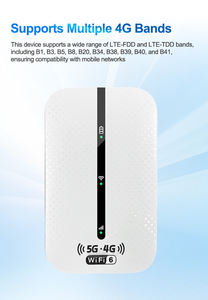 Router WiFi Portátil 4G de Bolsillo, Ranura Nano SIM, Carga <span class=keywords><strong>USB</strong></span>, Velocidad de 150Mbps, Antena Integrada para Viajes, Red de Bolsillo - Product Image 4