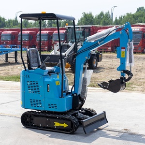 Productos Más Vendidos, Mini Excavadora Azul Ht15 de 1.5 Toneladas con Piloto Mecánico y Giro de 360 Grados Rotación para la Agricultura - Product Image 1