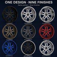 Jantes forgées 3 pièces OEM, livraison directe usine, promotion, noires 10 rayons avec liseré doré, 20x10 5x112 6061T6, jantes personnalisées à déport profond pour Subaru