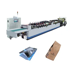 Center Seal Bag Silver Foil Pouch Making Machine 4 Side Sealing Bag Pouch Forming Machine 4 Side Seal Pouch Making Equipment