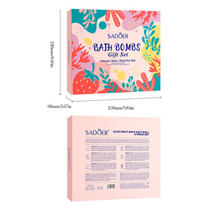 Oem Sadoer – Lot de 6 bombes de bain exfoliantes, nourrissantes, hydratantes, éclaircissantes et apaisantes aux fruits pour <span class=keywords><strong>spa</strong></span> à domicile - Product Image 4