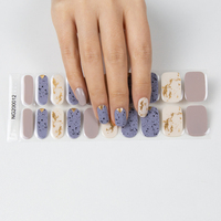 Autocollants pour ongles en gel semi-durcis longue durée, fournis par l'usine