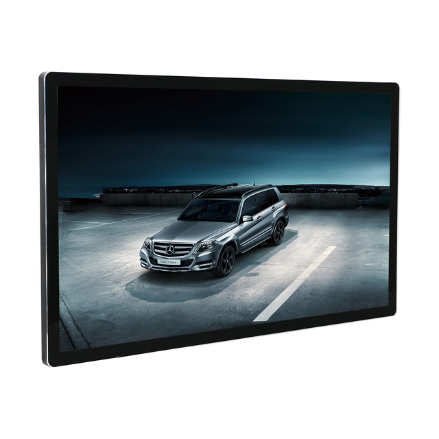 Ultra Slim 55 Inch Android TV Monitor with Built-In Wi-Fi & Speaker LCD Wall-Mountable Digital Signage